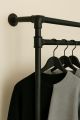 Гардеробная система из труб к стене в стиле Loft