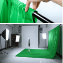 Зеленый GREENSCREEN хромакей 2 x 1.5 Анти блик